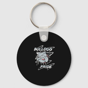 English Bulldog Pride Loyalty School Spirit Keychain