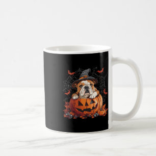 English Bulldog Pumpkin Halloween Thanksgiving Men Coffee Mug