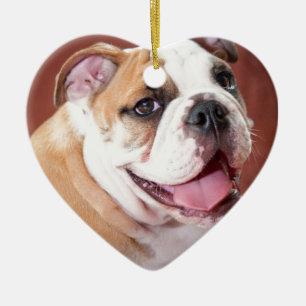 English Bulldog Puppy Ceramic Ornament