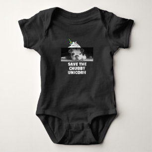 English Bulldog Puppy Social Distancing Go Away Baby Bodysuit