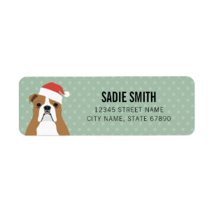 English Bulldog Return Address Labels