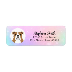 English Bulldog Return Address Labels
