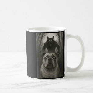 English Bulldog Selfie With Werewolf Funny  Coffee Mug