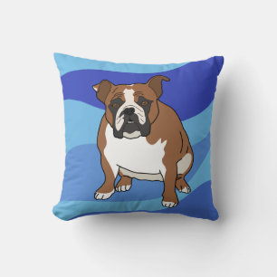 English Bulldog Throw Pillow