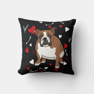 English Bulldog Throw Pillow