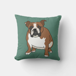 English Bulldog Throw Pillow