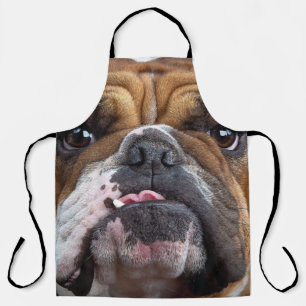 English Bulldog  Throw Pillow Apron