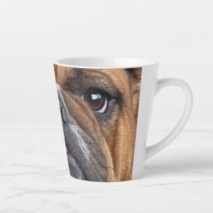 English Bulldog Throw Pillow Latte Mug