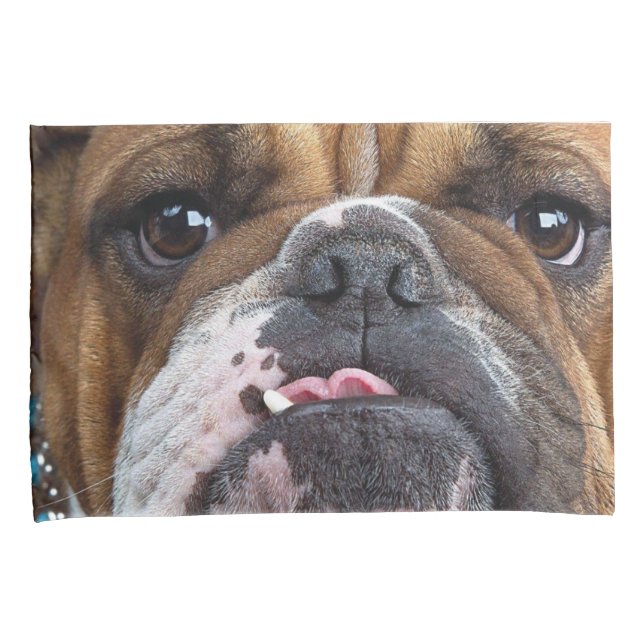 English Bulldog  Throw Pillow Pillowcase (Front-Right)