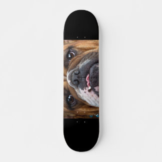 English Bulldog  Throw Pillow Skateboard