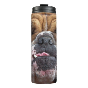 English Bulldog Throw Pillow Thermal Tumbler
