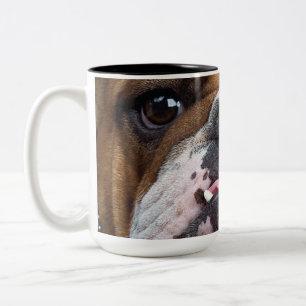 English Bulldog Throw Pillow Two-Tone Coffee Mug