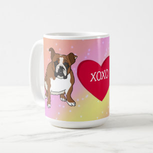 English Bulldog Valentines Day Coffee Mug