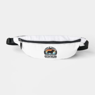 English Bulldog Vintage Sunset Dog Lover Shirt Des Fanny Pack