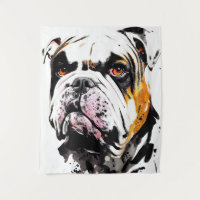 English Bulldog Wild Nature Free Spirit Art Brush