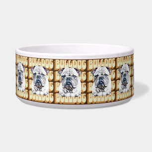 English Bulldog with Retro Font