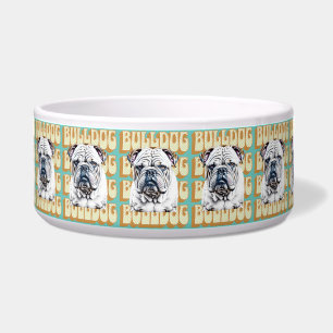 English Bulldog with Retro Font