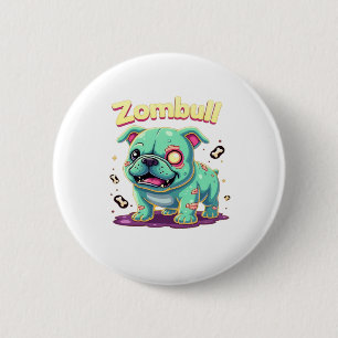 English Bulldog Zombie Dog Halloween Essential T-S 2 Inch Round Button