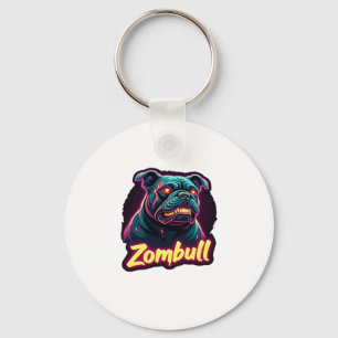 English Bulldog Zombie Dog Halloween Essential T-S Keychain