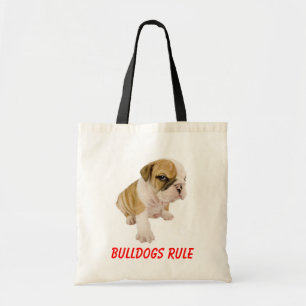 English Bulldogs Rule Puppy Dog Love Tote Bag