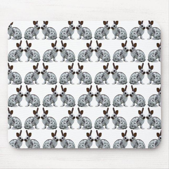 English Bunny Frenzy Mousemat Mouse Pad (Front)