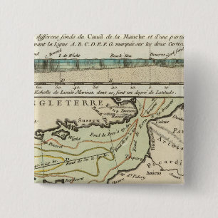 English Channel 2 Inch Square Button