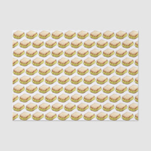 English Chip Shop Butty Sandwich Takeaway UK Food Tissue Paper