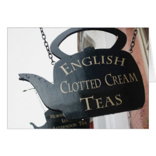 English Clotted Cream Tea sign