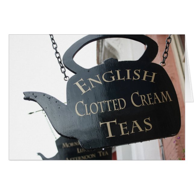 English Clotted Cream Tea sign (Front Horizontal)