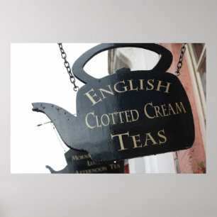 English Clotted Cream Tea sign