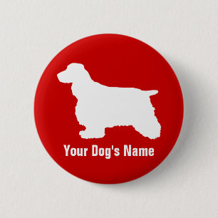 English Cocker Spaniel イングリッシュ・コッカー・スパニエル 2 Inch Round Button