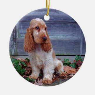 English Cocker Spaniel Ceramic Ornament