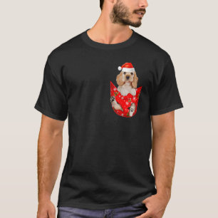 English Cocker Spaniel Christmas Pocket for dog T-Shirt