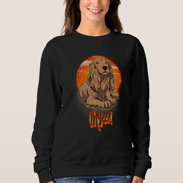 English Cocker Spaniel Dog Breed  63 Sweatshirt (Front)