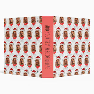 English Cocker Spaniel Dog Breed Christmas Binder