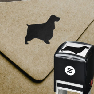 English Cocker Spaniel Dog Breed Silhouette Self-inking Stamp