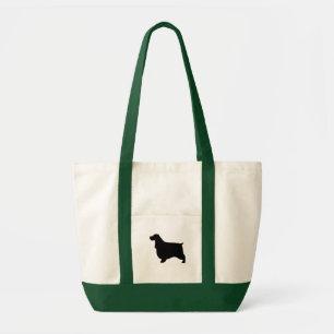 English Cocker Spaniel Dog Breed Silhouette Tote Bag