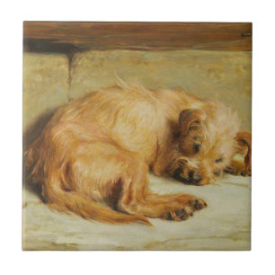 English Cocker Spaniel Dog (by Briton Rivière) Tile