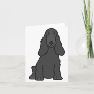 English Cocker Spaniel Dog Cartoon Card