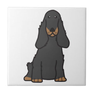 English Cocker Spaniel Dog Cartoon Tile