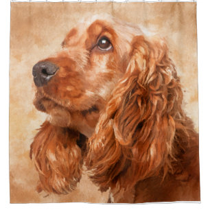 English Cocker Spaniel Dog Digital Art