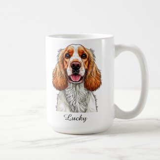 English Cocker Spaniel Dog Portrait Coffee Mug