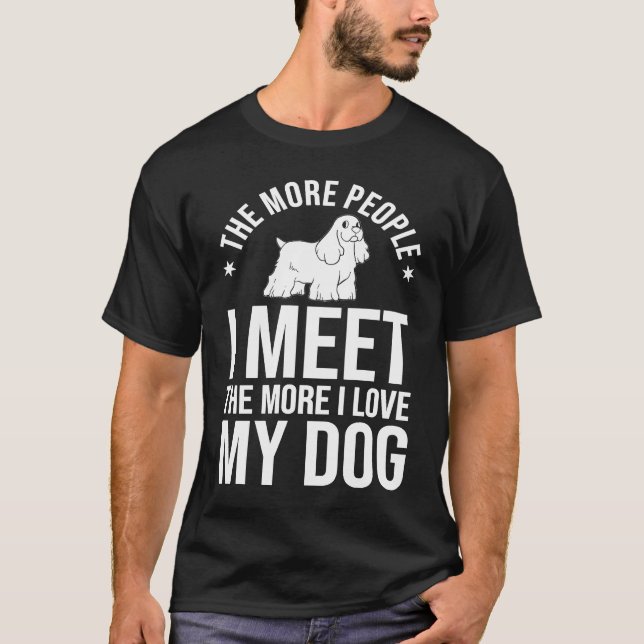 English Cocker Spaniel Dog  Puppies Owner Lover T-Shirt (Front)