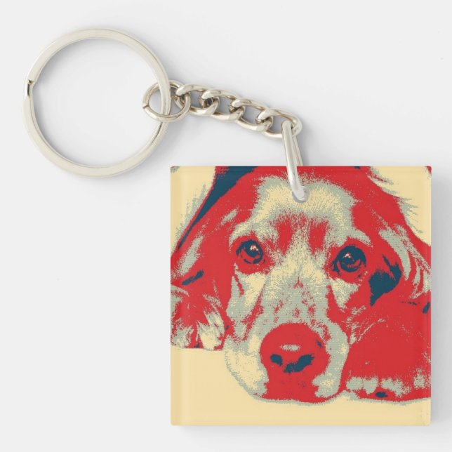 English cocker spaniel, Dog, Puppy Keychain (Front)