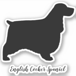 English Cocker Spaniel Dog Silhouette Vinyl