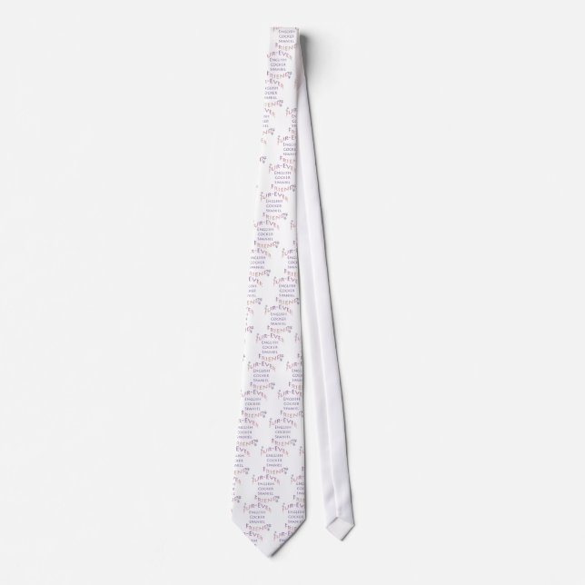 English Cocker Spaniel Furever Tie (Front)