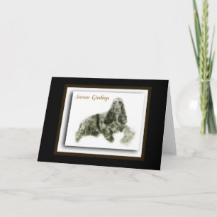 English Cocker Spaniel Holiday Card