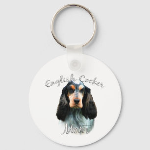 English Cocker Spaniel Mom 2 Keychain