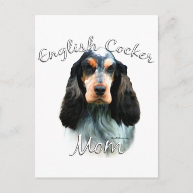 English Cocker Spaniel Mom 2 Postcard (Front)