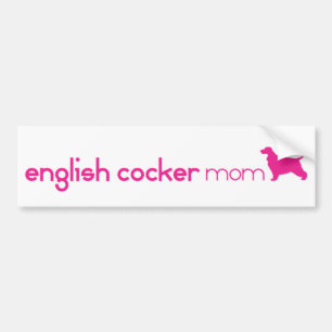 English Cocker Spaniel Mom Bumper Sticker